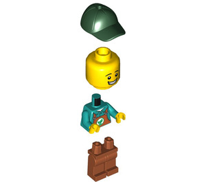 LEGO Gardener met Oranje Trousers minifiguur
