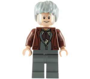 LEGO Garrick Ollivander с Reddish кафяво Яке и Разрошена коса Минифигурка