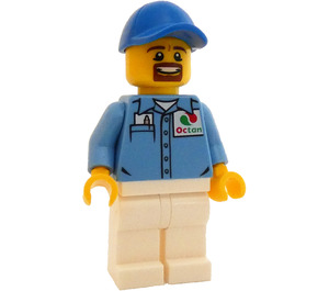 LEGO Gas Station Worker med hvid Bukser Minifigur