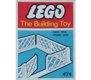 LEGO Gates und Zaun, Weiß (The Building Toy) 494-2