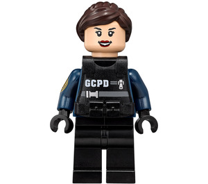 LEGO GCPD Nainen Officer jossa SWAT Liivi Minihahmo