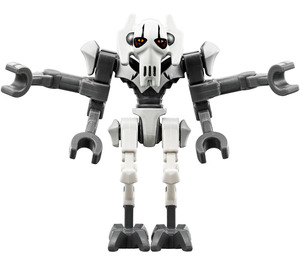LEGO General Grievous mit Dark Stone Grau Körper und Weiß Muster Minifigur