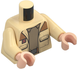 LEGO General Jan Dodonna Minifigurine Torse (973 / 76382)