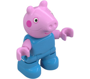 LEGO George Pig med Azure Topp Duplo-figur