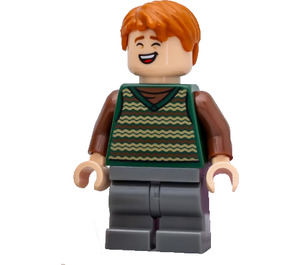 LEGO George Weasley met Donkergroen Striped Trui Minifiguur