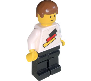 LEGO German Football Player with German flag Minifigure