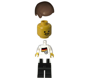 LEGO German Football Player with Moustache with Stickers Minifigure