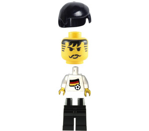 LEGO German Fotball Player 3 med Klistremerke på baksiden Minifigur