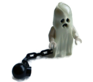 LEGO Ghost with 1x2 brick instead of legs and ball and chain Minifigure