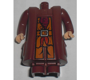 LEGO Giant Hagrid Cuerpo con Luz Carne Manos y Camisa y Correa