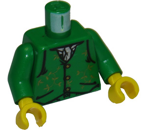 LEGO Gilderoy Lockhart Torso with Green Arms and Yellow Hands (973 / 73403)