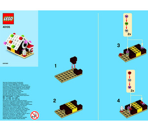 LEGO Gingerbread House Set 40105 Instructions