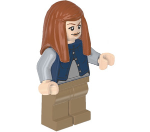 LEGO Ginny Weasley med Blå Jacka Minifigur