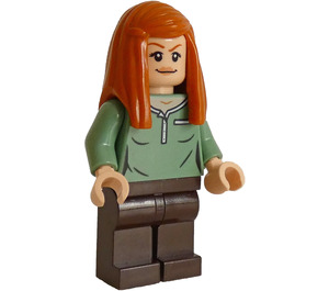 LEGO Ginny Weasley med Sand Grønn Topp Minifigur