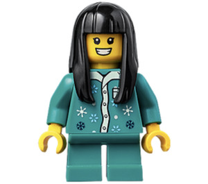 LEGO Girl in pajamas minifiguur