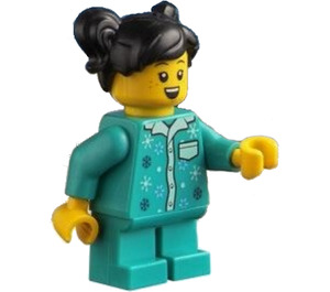 LEGO Girl in Pajamas with Ponytails Minifigure