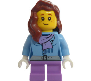 LEGO Girl in Winter Coat minifiguur