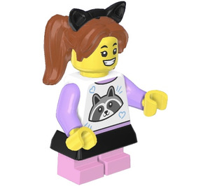 LEGO Girl - Raccoon Shirt Minifigure