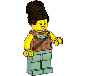 LEGO Fille Rider avec Cheveux Bun Minifigurine