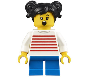 LEGO Girl met een Striped Shirt minifiguur