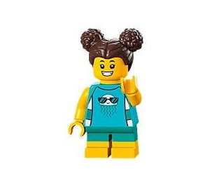 LEGO Girl with blue swim trunks Minifigure