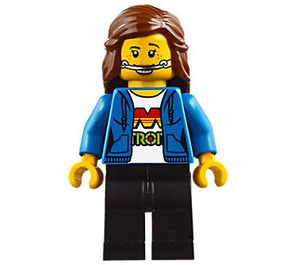 LEGO Flicka med Braces Minifigur