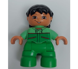 LEGO Fille avec Vert Clair Jambes et Haut Figurine Duplo