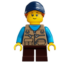 LEGO Ragazza con Beige scuro Gilet Minifigure