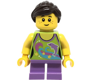 LEGO Ragazza con Delfino Maglietta Minifigure