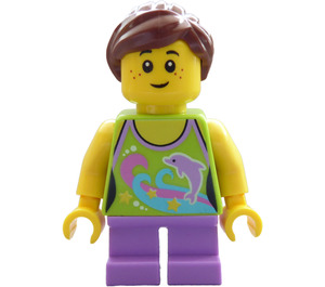 LEGO Girl mit Delfin oben Minifigur