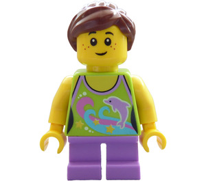 LEGO Girl with Dolphin Top Minifigure