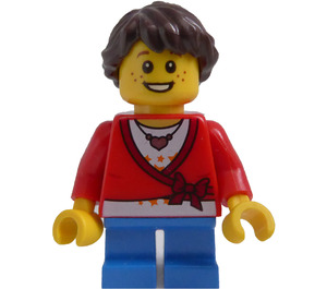 LEGO Girl met Freckles en Jumper minifiguur