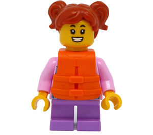 LEGO Girl avec Pink Sweater Figurine