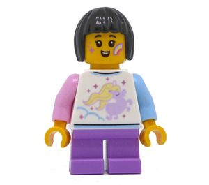 LEGO Meisje met Pony Shirt Minifiguur