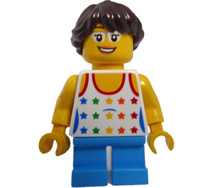 LEGO Girl with Rainbow Tanktop Minifigure