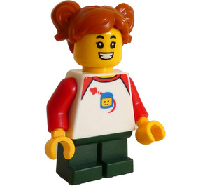 LEGO Girl with Space Logo T-Shirt Minifigure