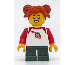 LEGO Girl met Ruimte logo T-Shirt minifiguur