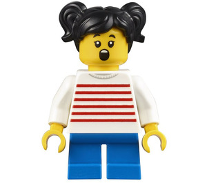 LEGO Girl with Striped Jumper Minifigure