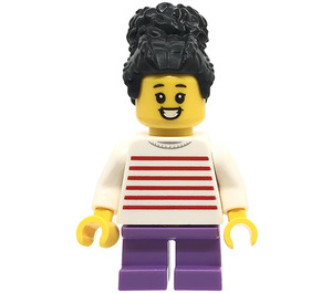 LEGO Girl met Striped Shirt minifiguur