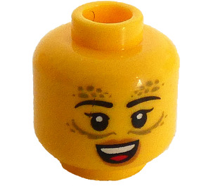 LEGO Gith Warlock Female Head (Safety Stud) (3274)