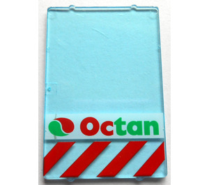 LEGO Glas voor Kader 1 x 4 x 5 met Octan logo (2494)