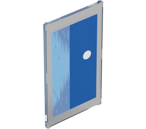 LEGO Glass for Window 1 x 4 x 6 with Blue (6202 / 105025)