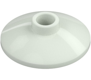 LEGO Lyser i mørket solid hvit Dish 2 x 2 (4740 / 30063)