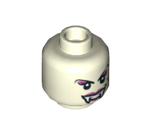 LEGO Glow in the Dark Solid White Lord Vampyre's Bride Head (Recessed Solid Stud) (3626 / 10870)