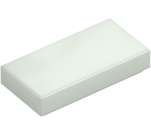 LEGO Glow in the Dark Solid White Tile 1 x 2 with Groove (3069 / 30070)