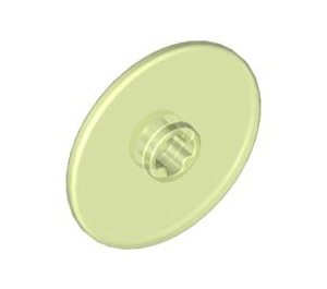 LEGO Verde transparente fosforescente Disk 3 x 3 (2723 / 52901)