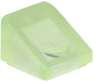 LEGO Verde trasparente fluorescente Pendenza 1 x 1 (31°) (50746 / 54200)