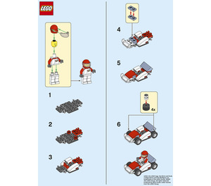 LEGO Go-Kart and Driver 952005 Instructies