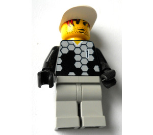LEGO Goalkeeper #1 with Black Torso and Gloves Minifigure