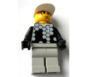 LEGO Goalkeeper #1 з чорний тулуб і Gloves Мініфігурка